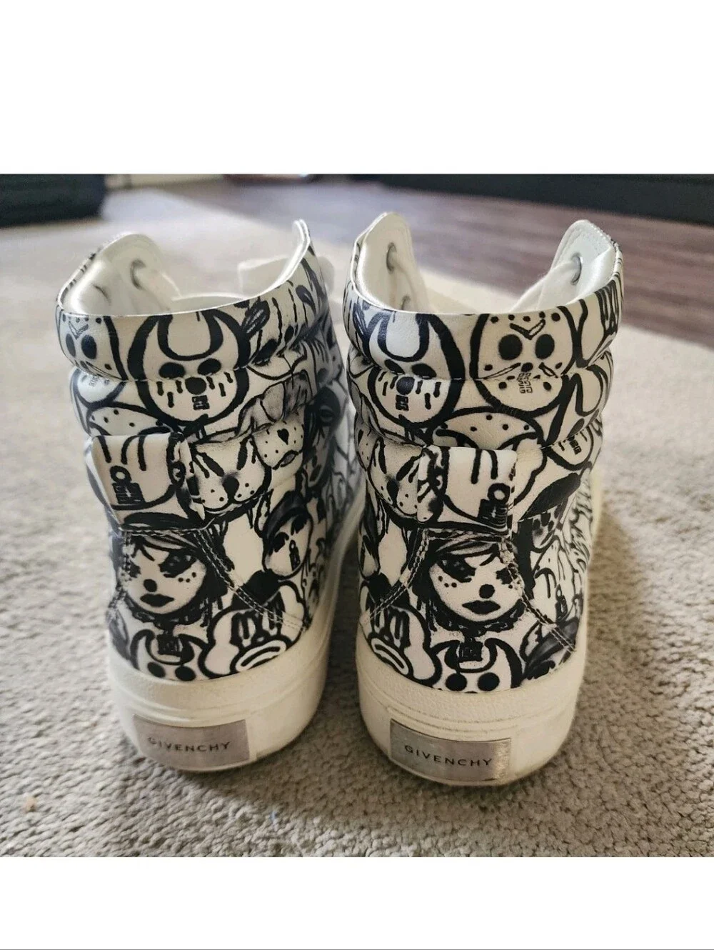 Givenchy X Chito Mens High Too 4G White Sneakers Size 8 US (41 EU)